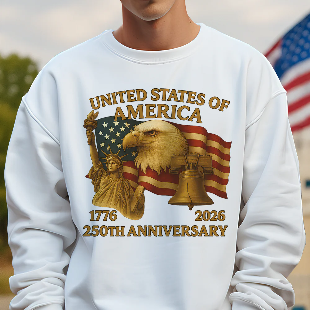 United States Of America 250th Anniversary Bright Shirt HA75 898042 - Image 5