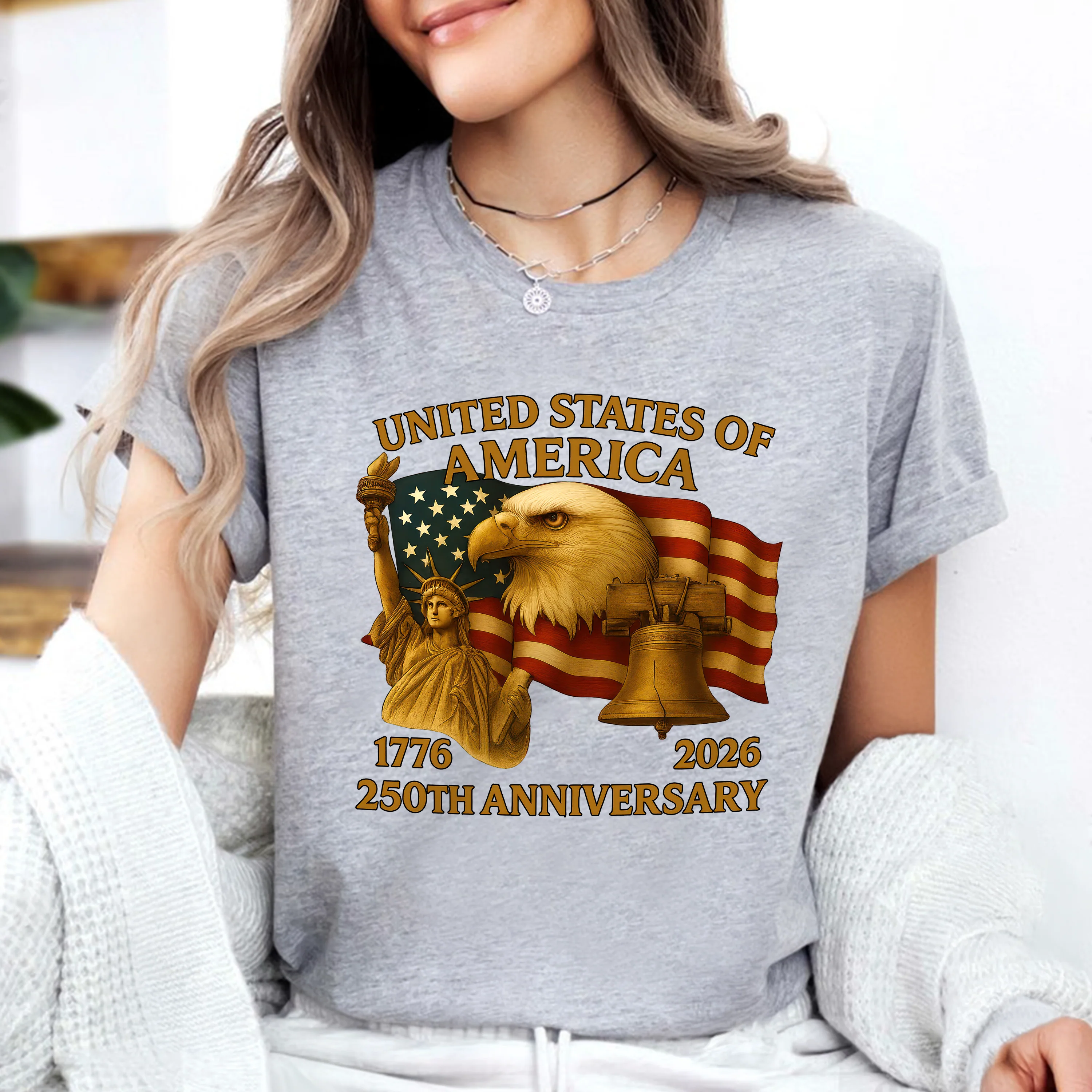 United States Of America 250th Anniversary Bright Shirt HA75 898042 - Image 6