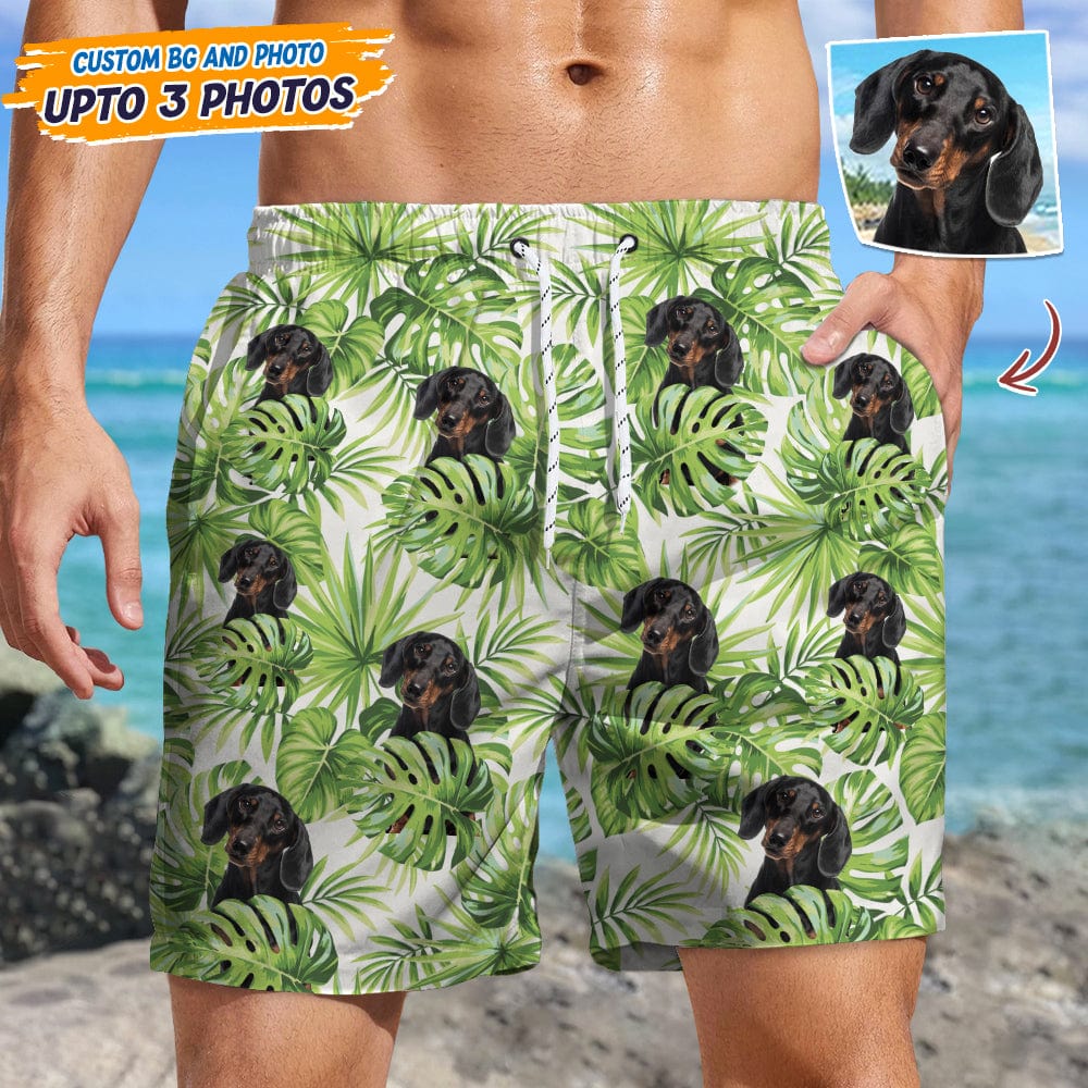 Upload Photo Cat With Pattern Cool For Beach Short N369 888850 120728 - Image 2