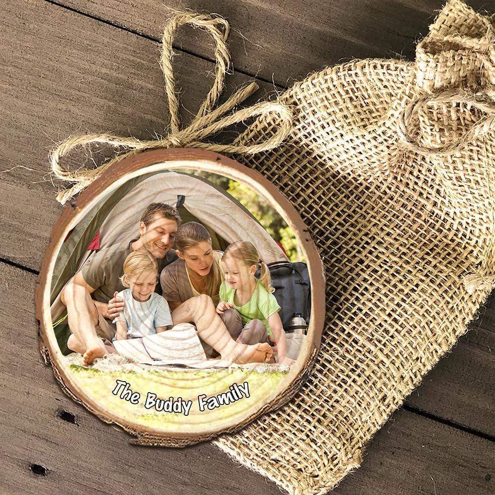Custom Photo Wood Slice Camping Ornament K228 HN590 - Image 5