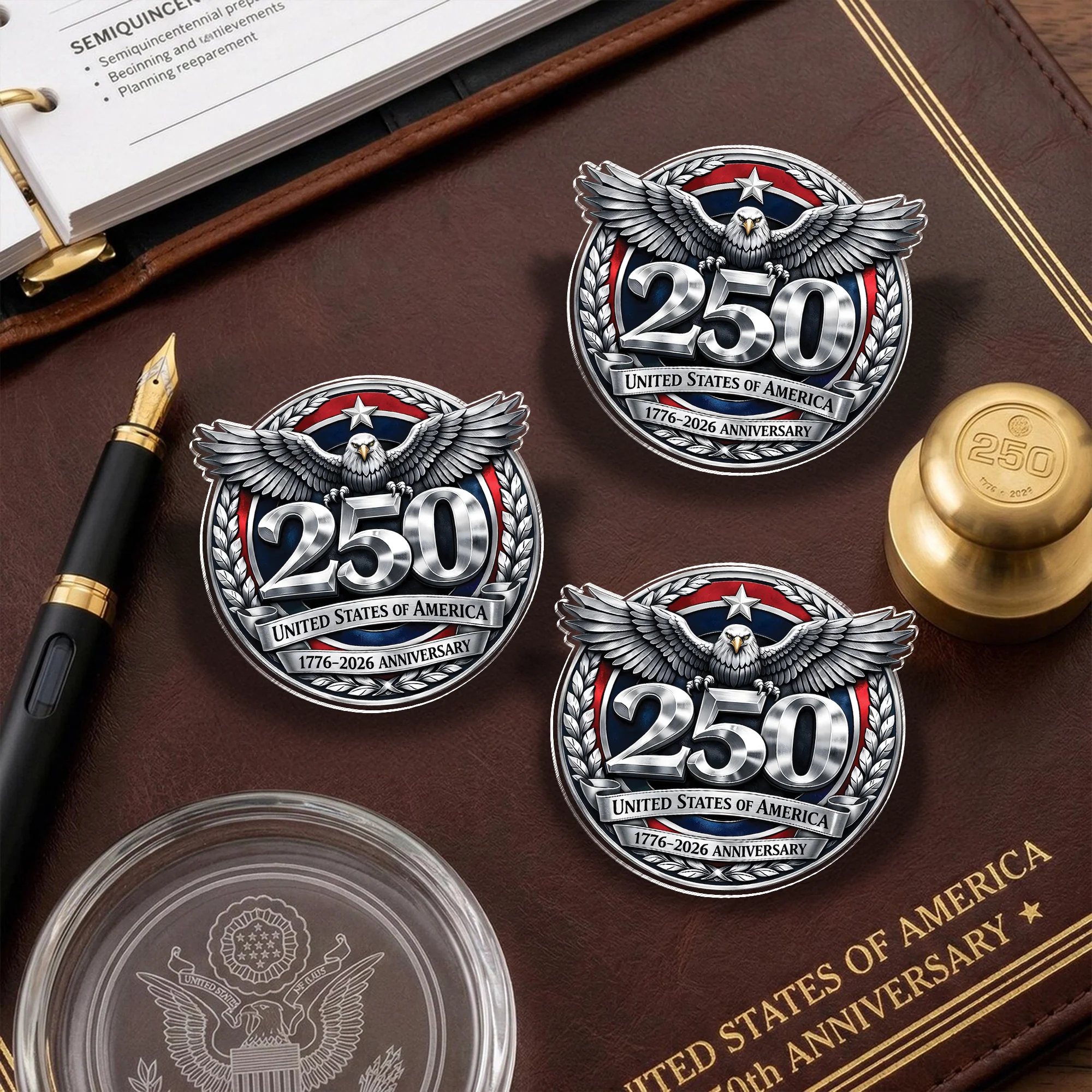 USA 250th Anniversary 1776 - 2026 Acrylic Pin HA75 920974 - Image 4