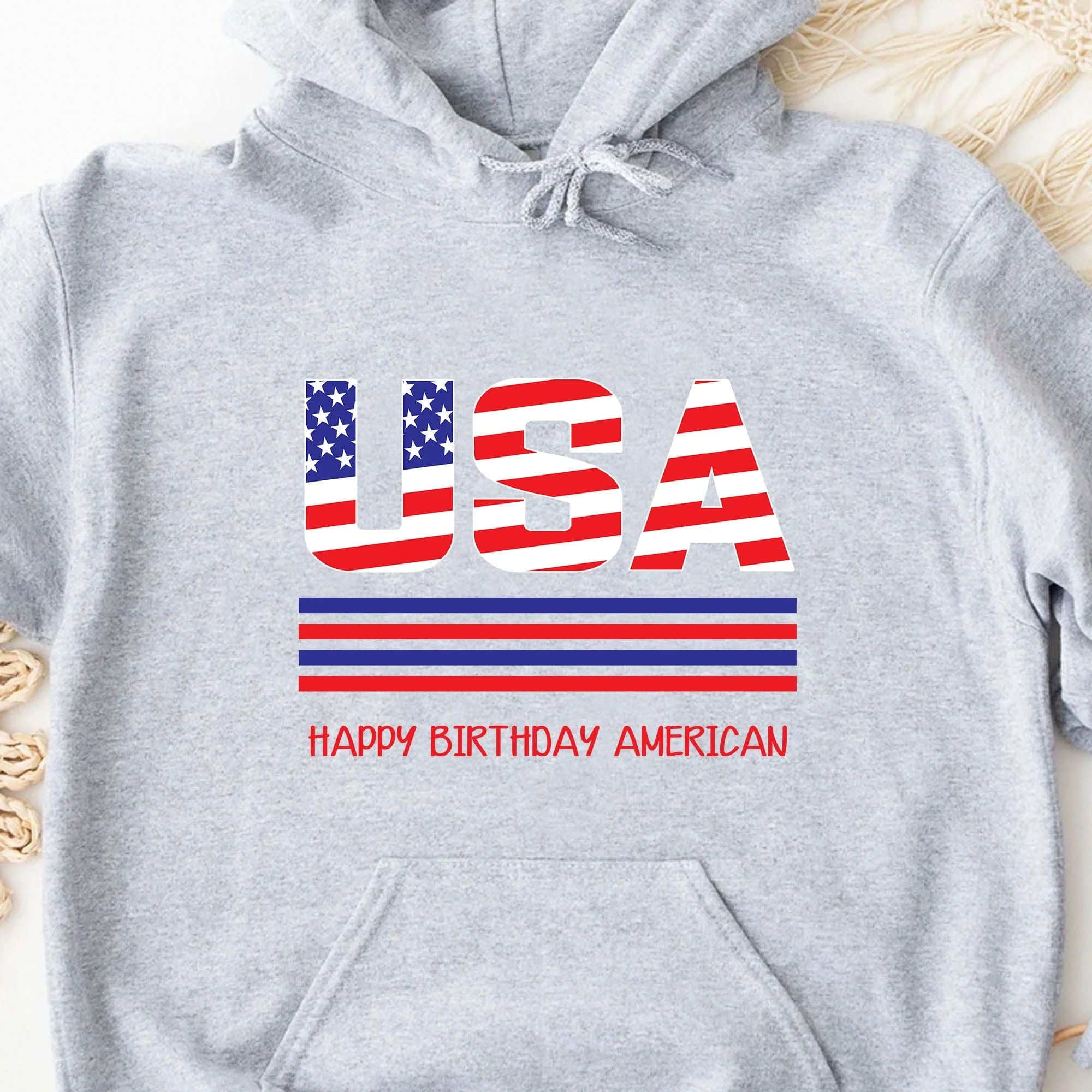Usa Flag 4th of July Personalized Custom Shirt H392 - Image 4