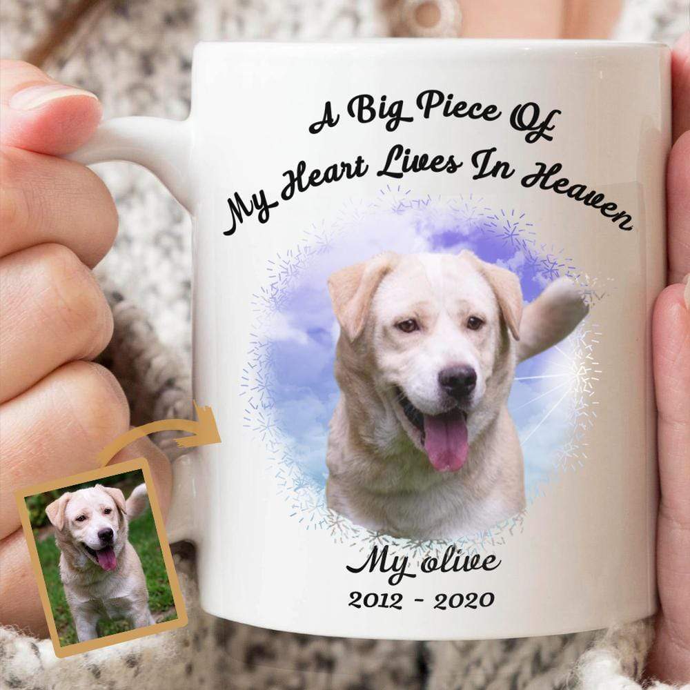 Big Piece Of My Heart Is In Heaven Family Coffee Mug - Image 4