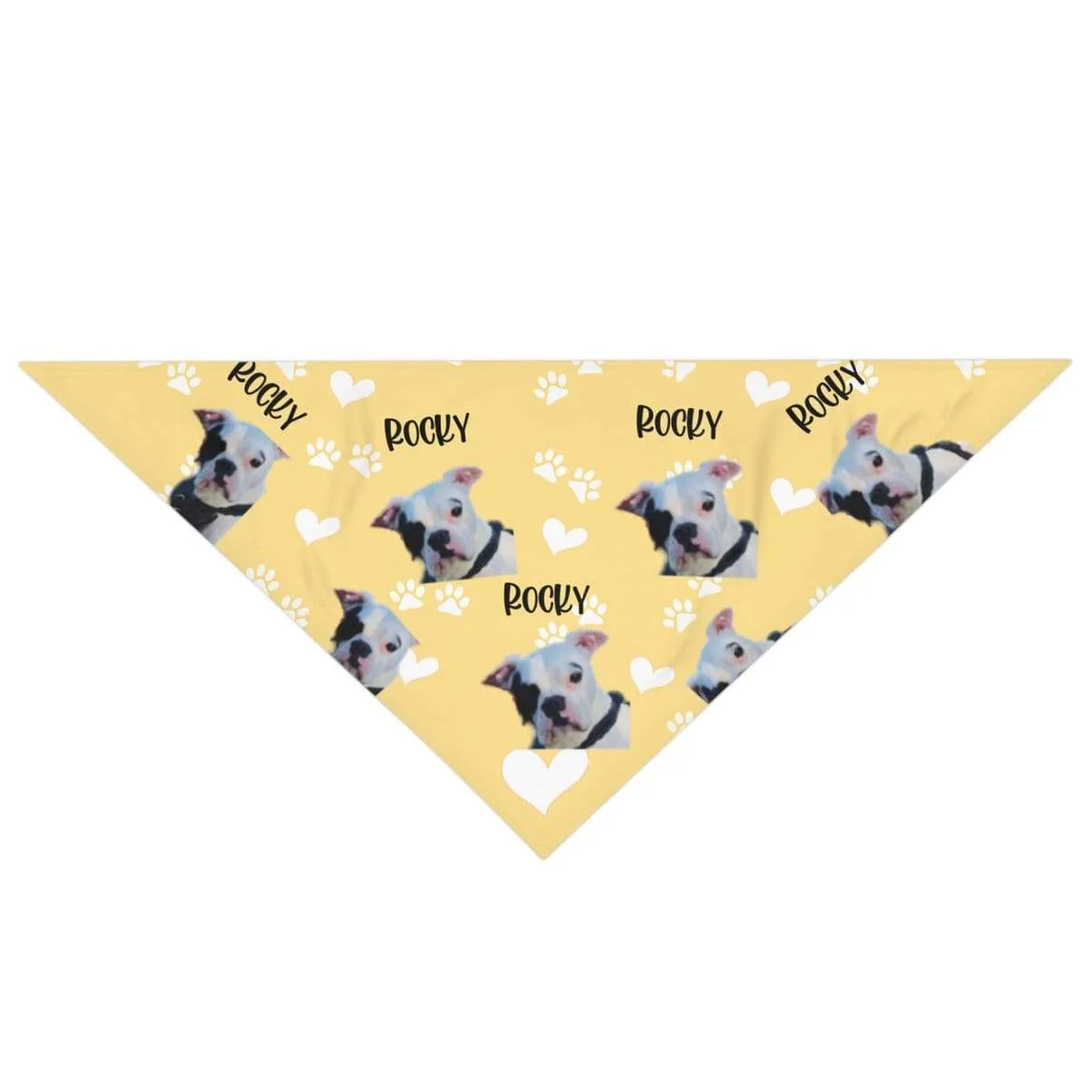 Custom Face And Name Dog Bandana - Image 4