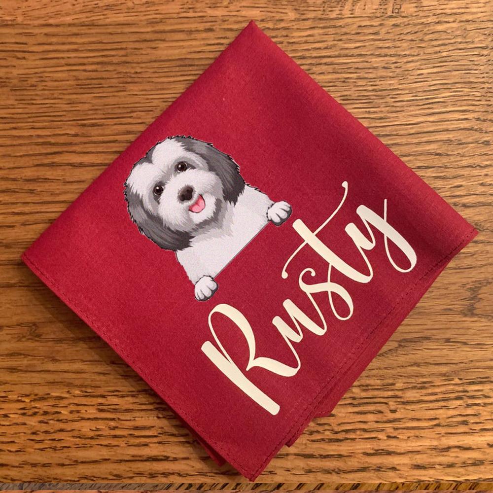 Custom Name Dog Bandana