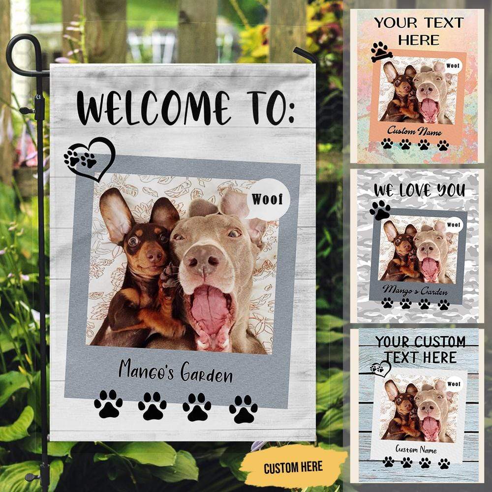 Photo Upload Dog Garden Flag - Image 2