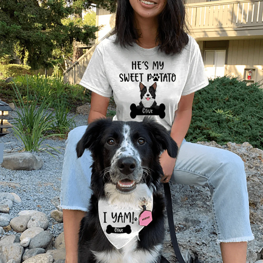 He/She Is My Sweet Potato Dog Shirt - Image 2
