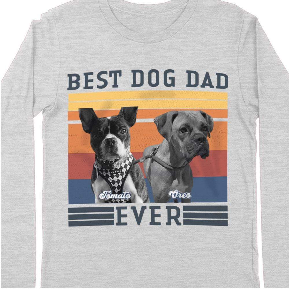 Best Dog Dad Ever Bright Dog Photo Shirt 890701 - Image 6