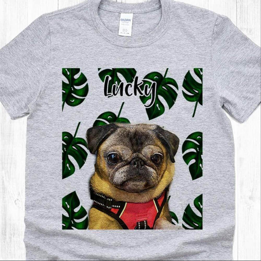 Custom Pet Face With Name Dog Shirt - Image 6