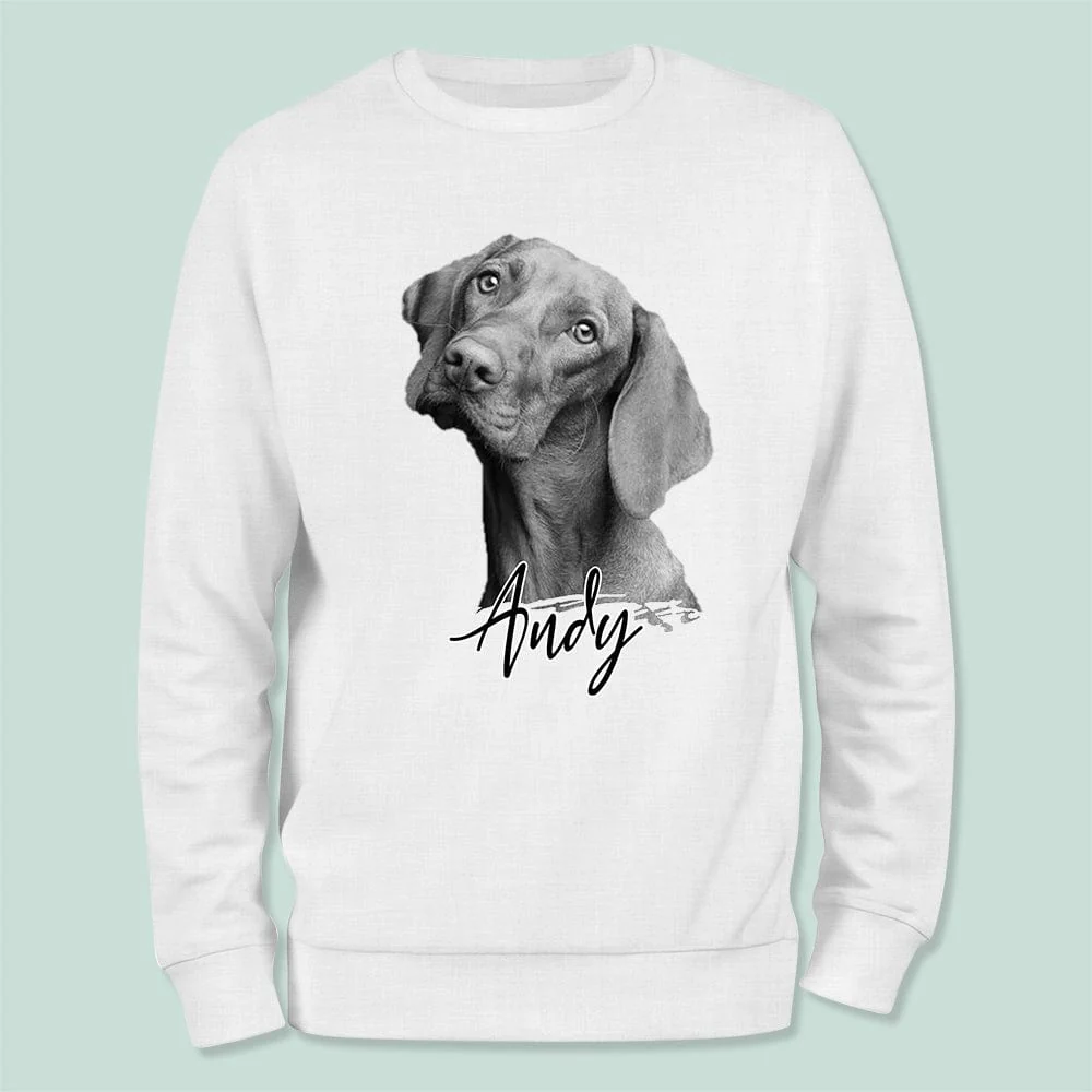 Custom Pet Portrait Dog Sweatshirt TH10 891497 - Image 6