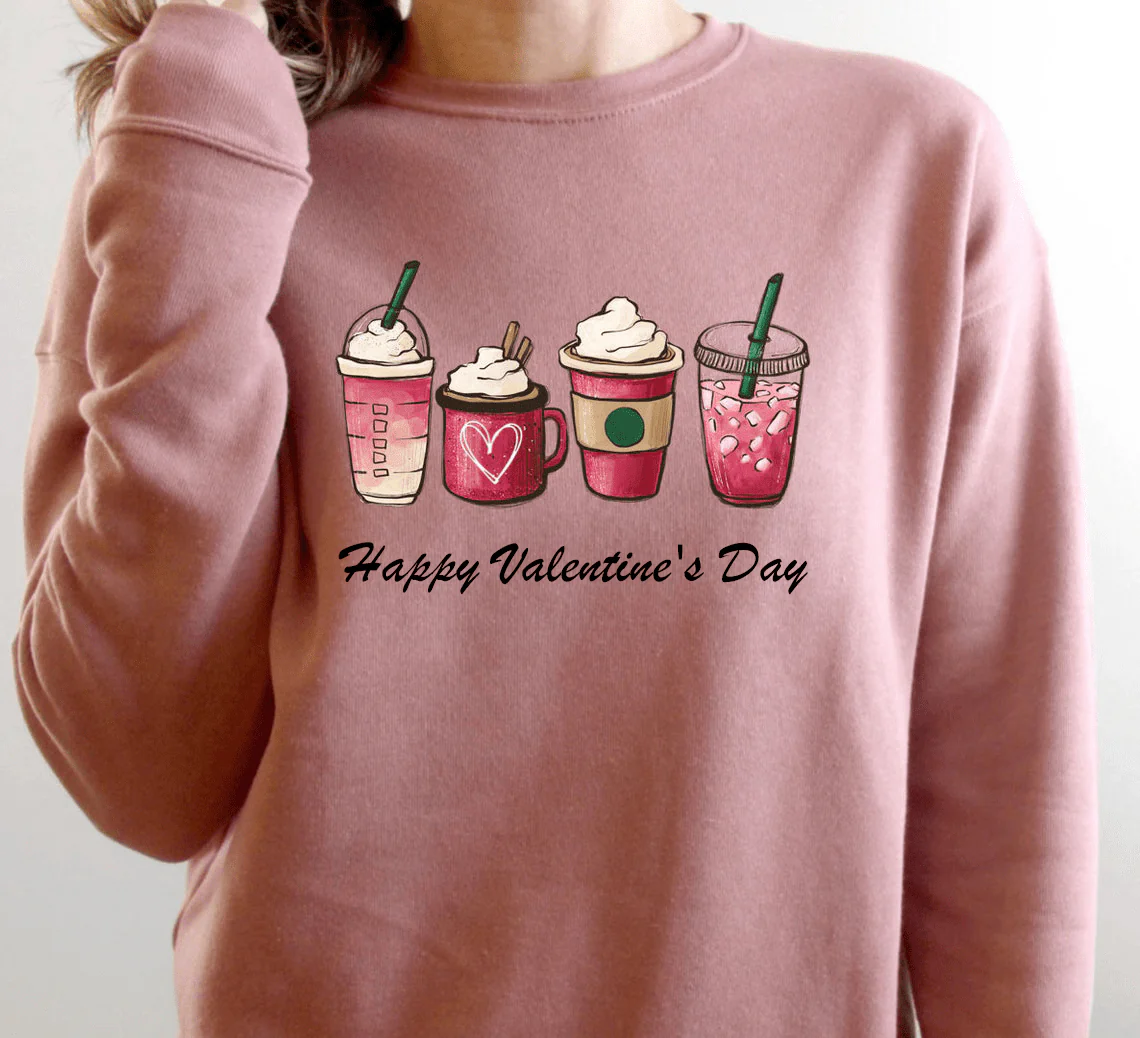 Valentine Coffee Heart Custom Shirt - Image 2