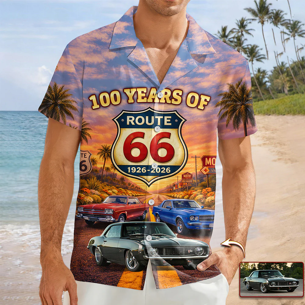 100 Years of Route 66 Mother of Road Hawaii Shirt Car Lovers Gift CH07 910512 - Image 2