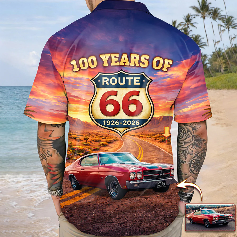 100 Years of Route 66 Mother of Road Hawaii Shirt Car Lovers Gift CH07 910512 - Image 4