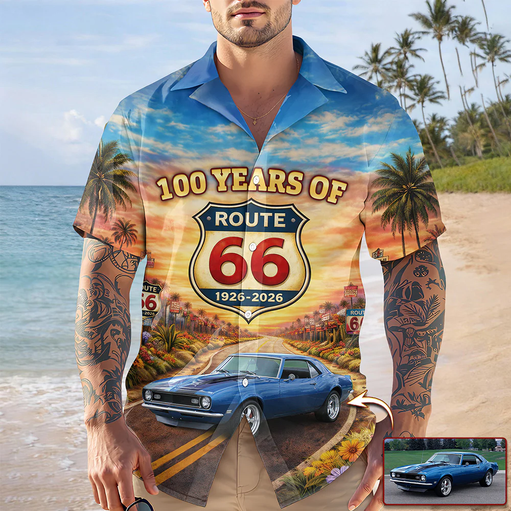 100 Years of Route 66 Mother of Road Hawaii Shirt Car Lovers Gift CH07 910512 - Image 6