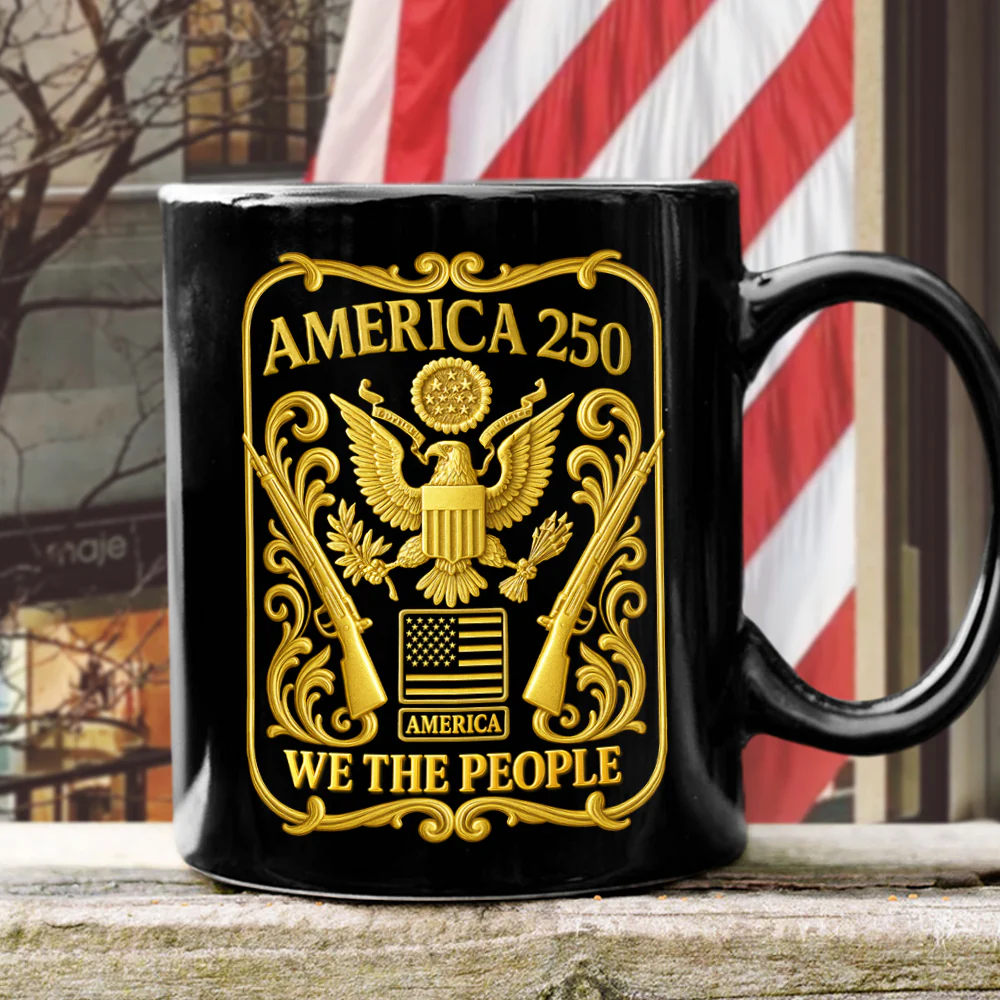 1776 - 2026 America 250th Anniversary Black Mug CH07 899240 - Image 6
