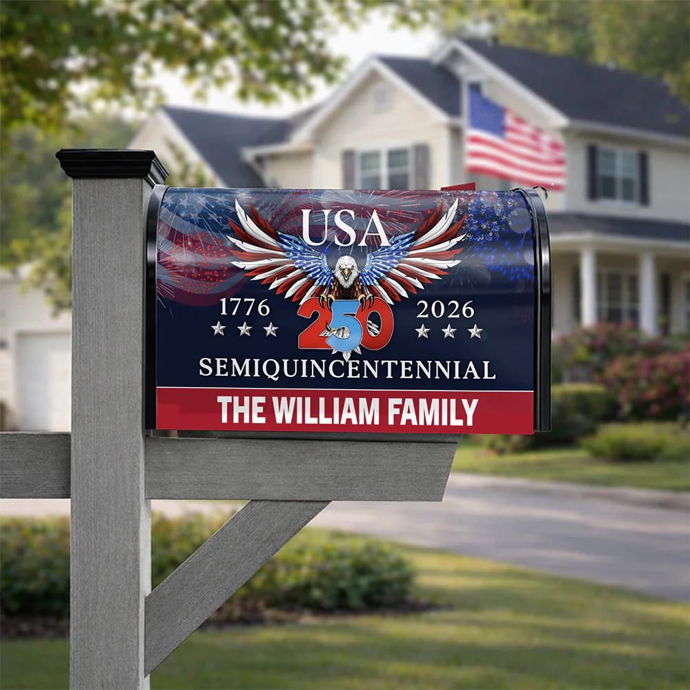 250 Years America Semiquincentennial Mailbox Cover Patriotic Decor CH07 910228 - Image 4