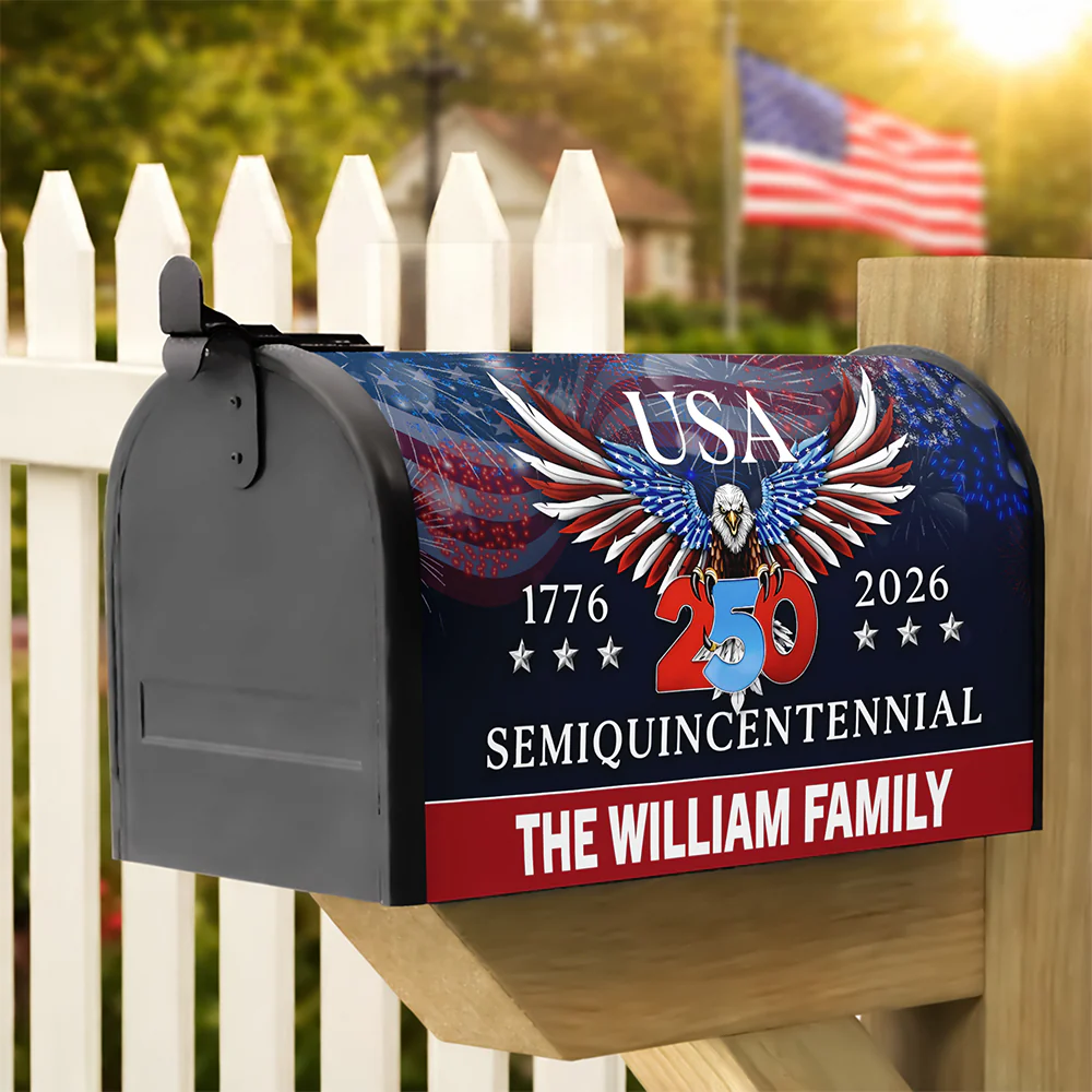 250 Years America Semiquincentennial Mailbox Cover Patriotic Decor CH07 910228 - Image 5