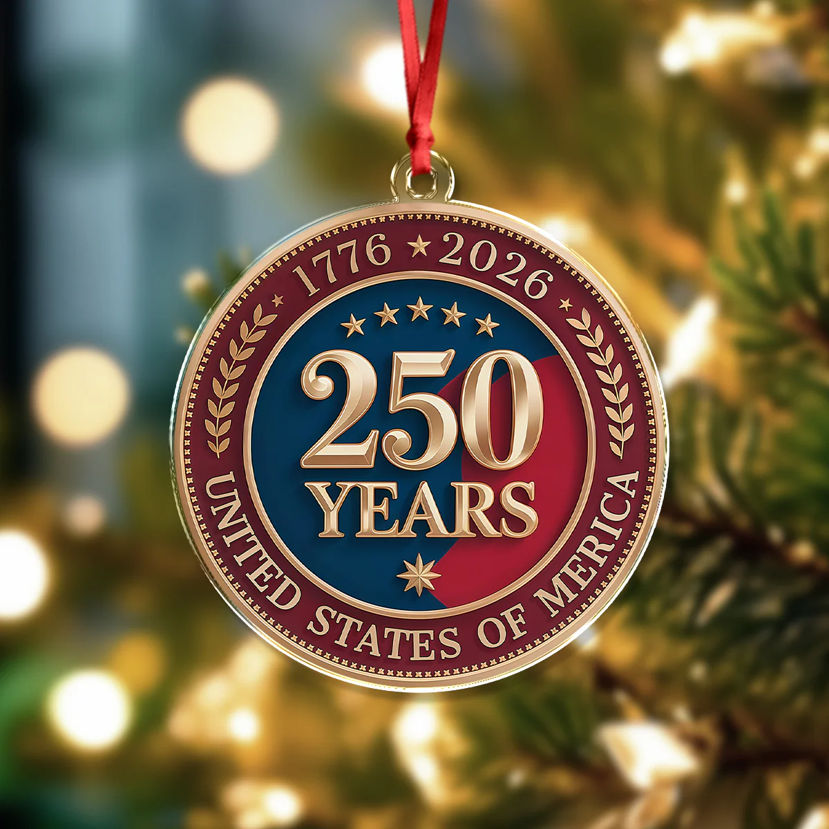 250 Years of America 1776 2026 Acrylic Ornament American Independence Day Gift CH07 896668 - Image 3