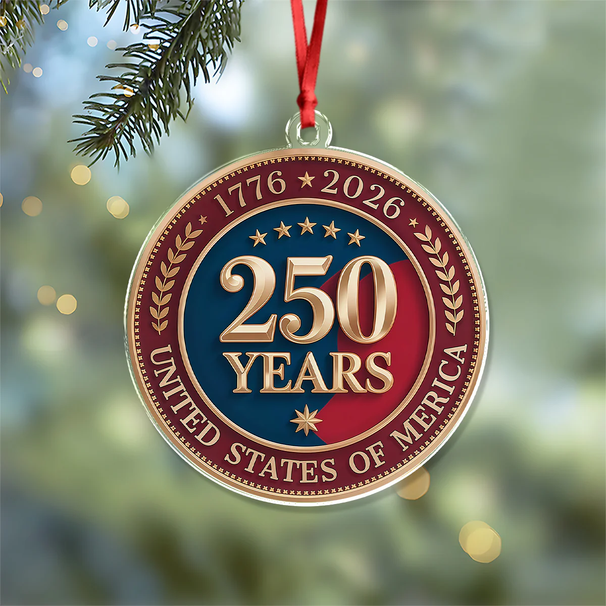 250 Years of America 1776 2026 Acrylic Ornament American Independence Day Gift CH07 896668 - Image 5
