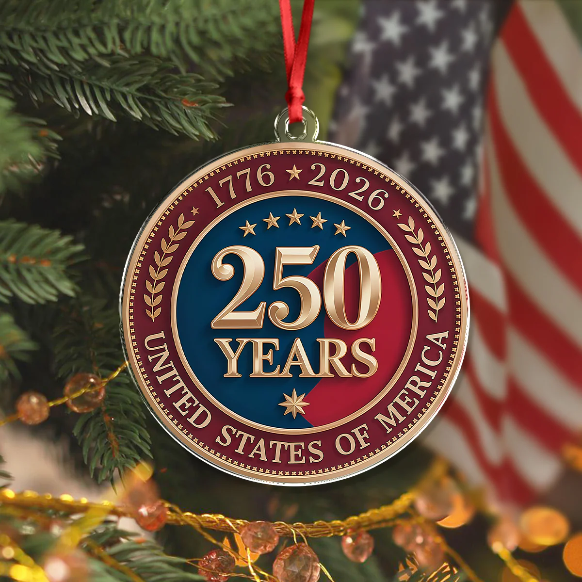 250 Years of America 1776 2026 Acrylic Ornament American Independence Day Gift CH07 896668 - Image 6