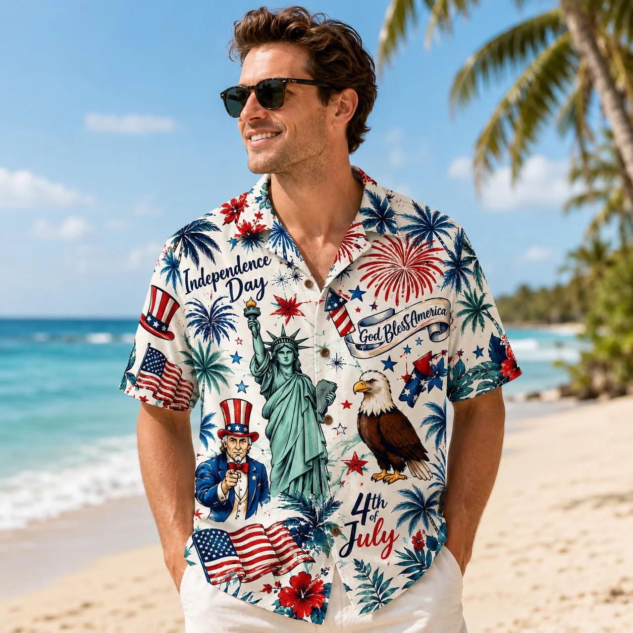 250 Years of America Celebration Hawaiian Shirt, Independence Day Gift CH07 911764 - Image 2