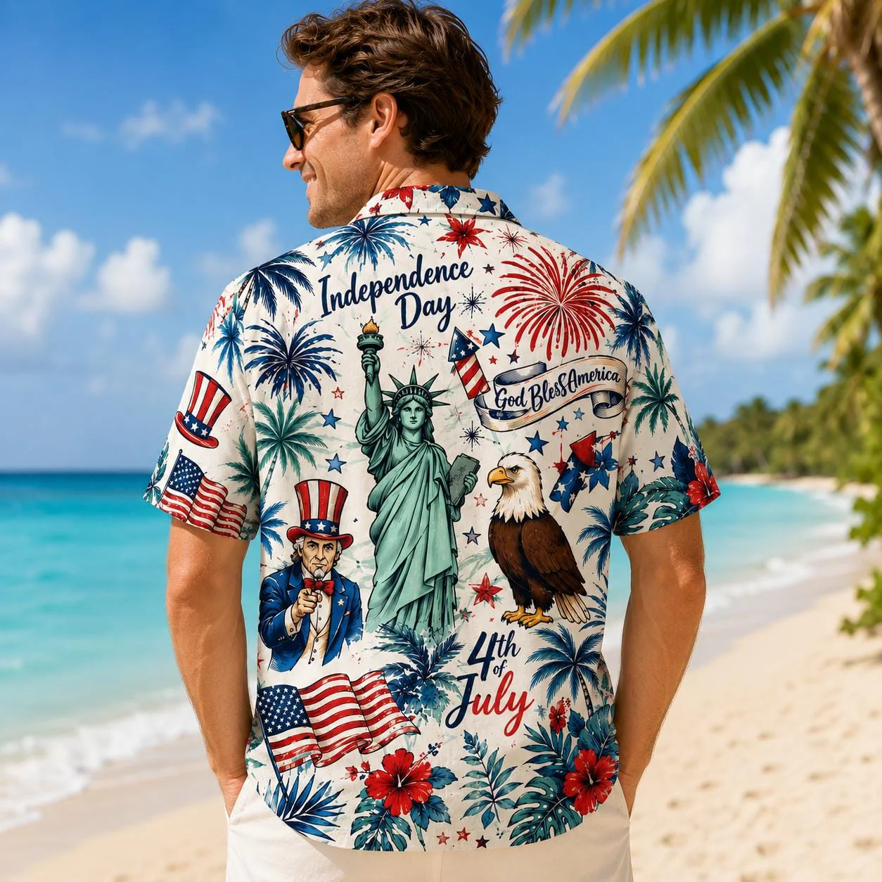 250 Years of America Celebration Hawaiian Shirt, Independence Day Gift CH07 911764 - Image 3
