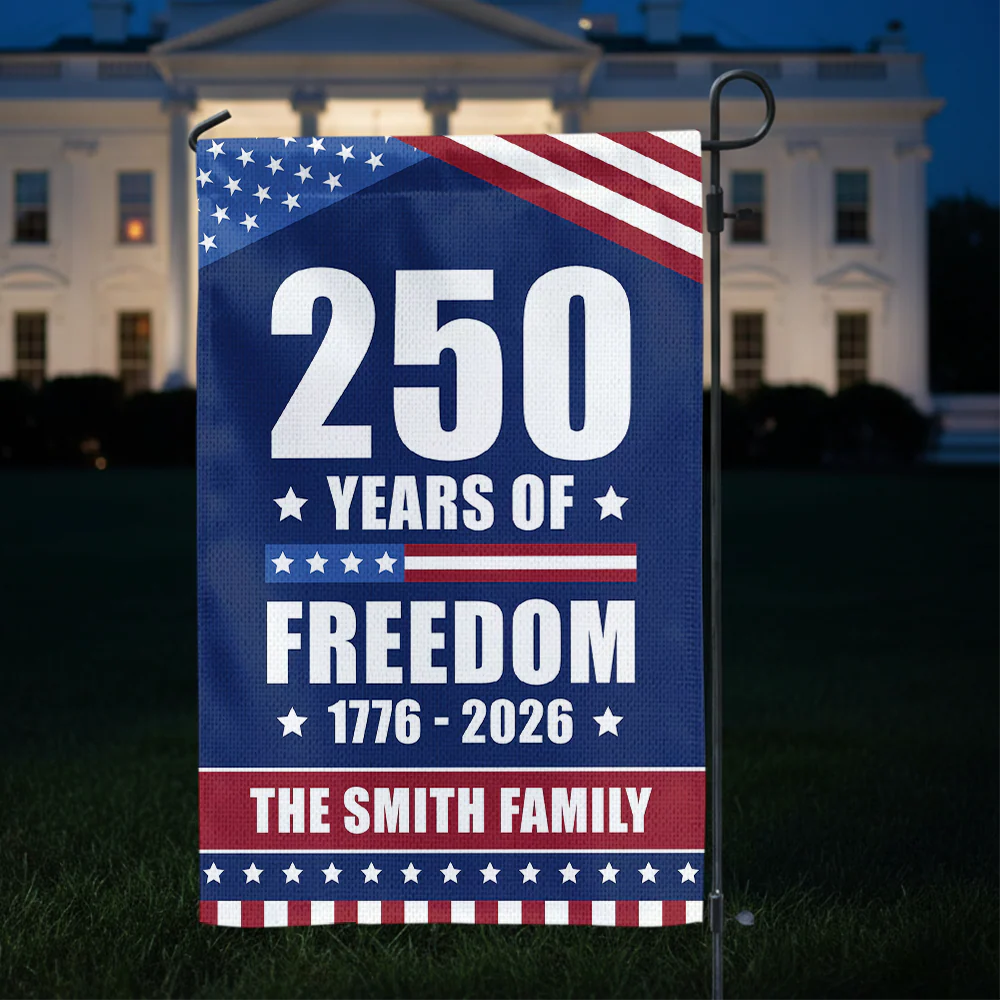 250 Years Of Freedom Custom Family Name Garden Flag CH07 896308 - Image 5