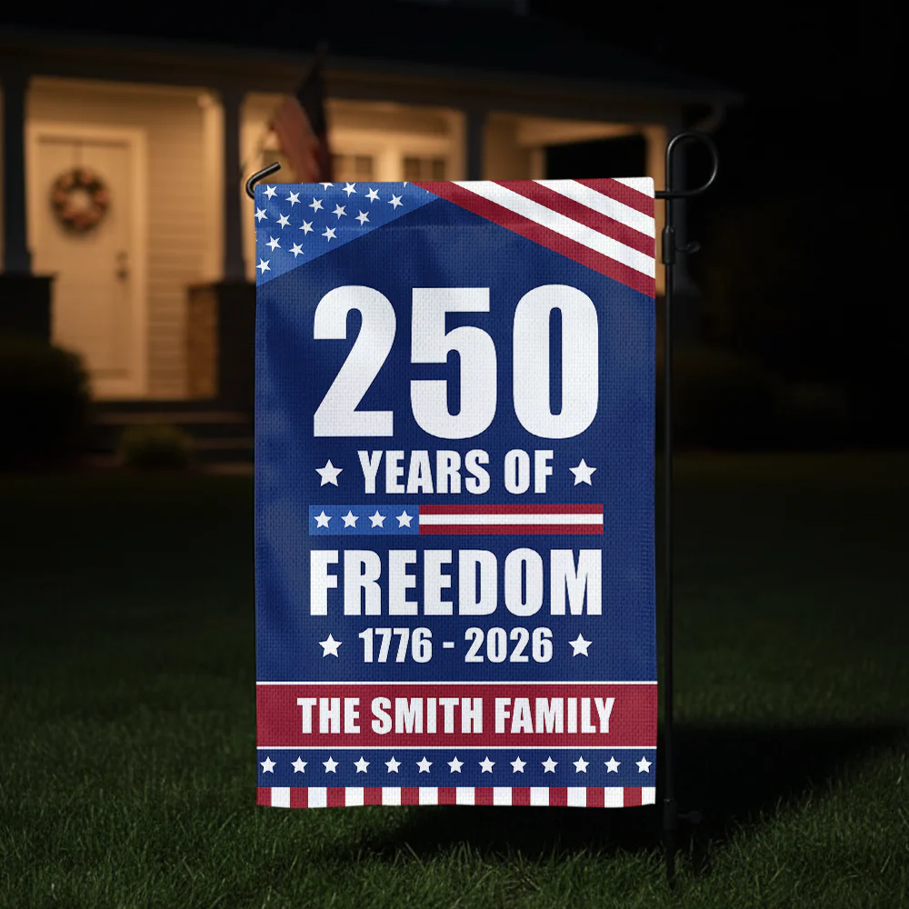 250 Years Of Freedom Custom Family Name Garden Flag CH07 896308 - Image 7