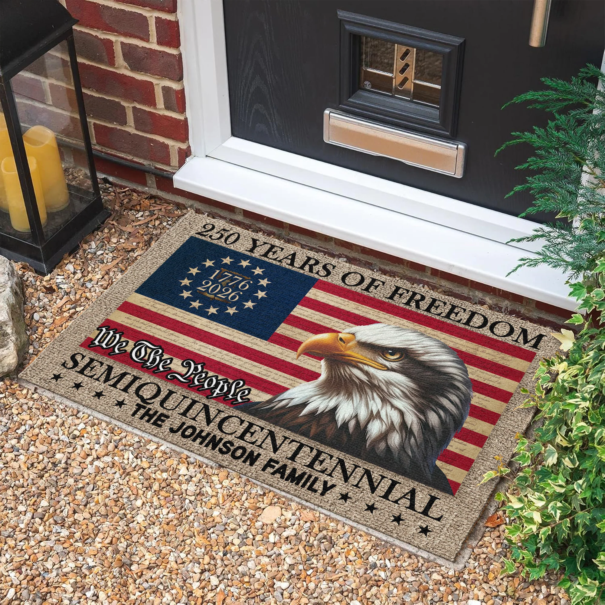 250 Years of Freedom Semiquincentennial Eagle American Flag Doormat CH07 910270 - Image 4