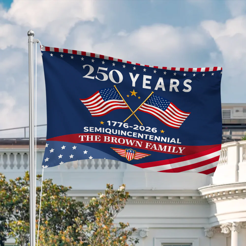 250 Years Semiquincentennial 1776-2026 America House Flag CH07 910184 - Image 4