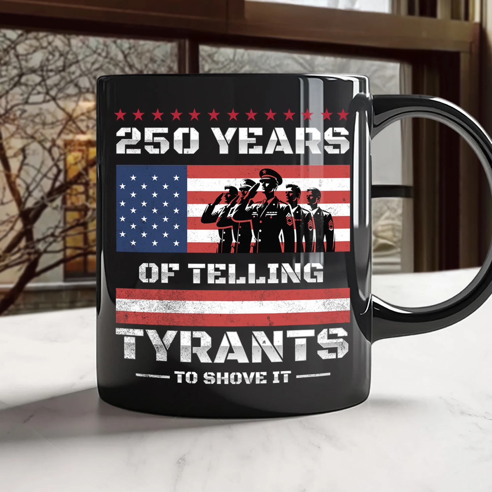 250 Years USA 250th Anniversary America Celebration Black Mug CH07 896742 - Image 6