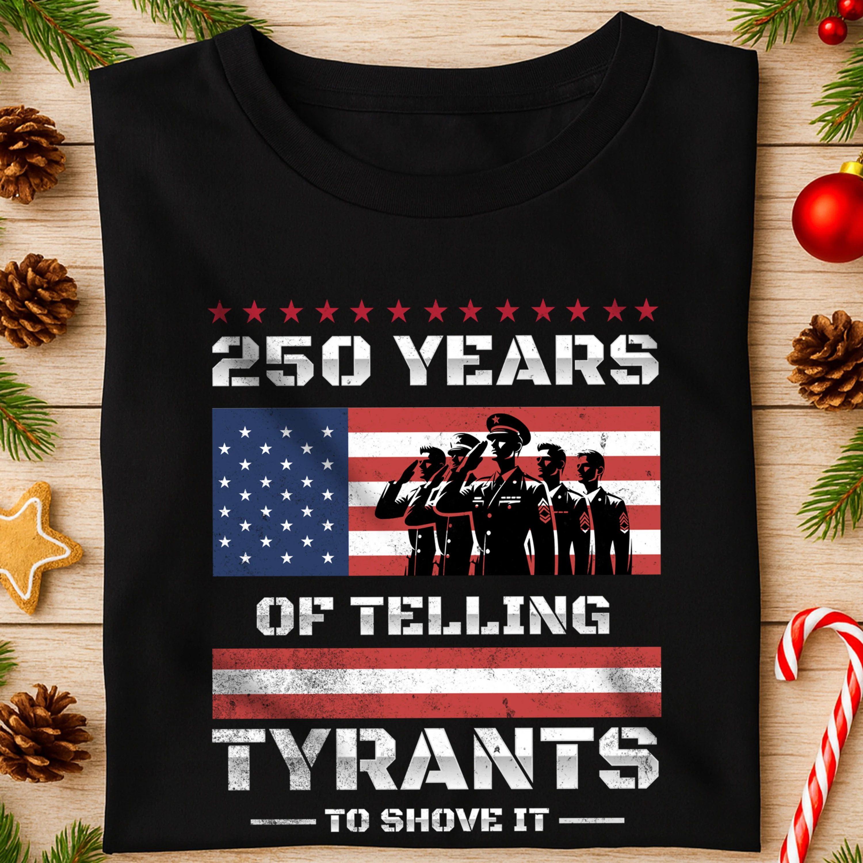 250 Years USA 250th Anniversary America Celebration Dark Shirt CH07 896696 - Image 3