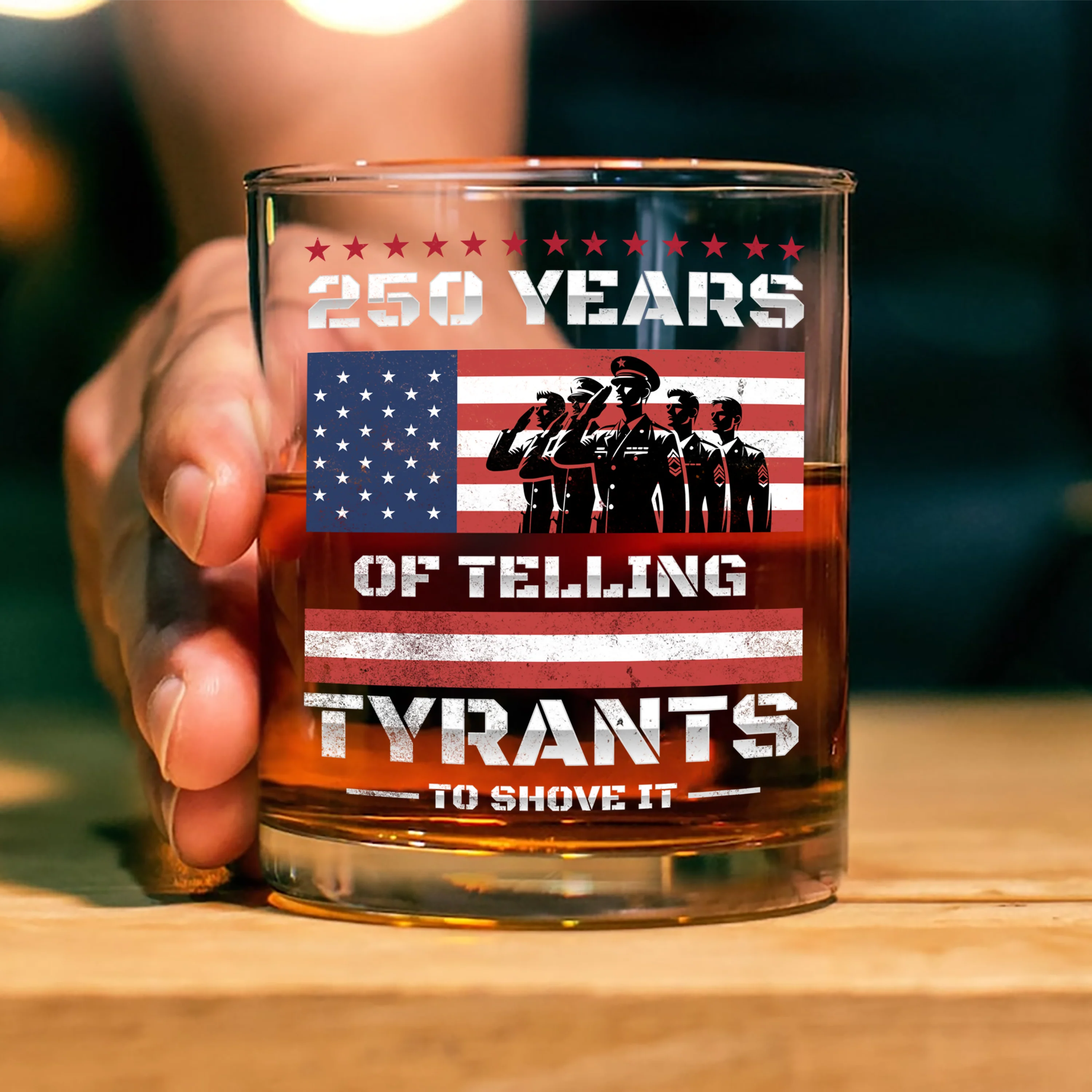 250 Years USA 250th Anniversary America Celebration Whiskey Glass CH07 896746 - Image 2
