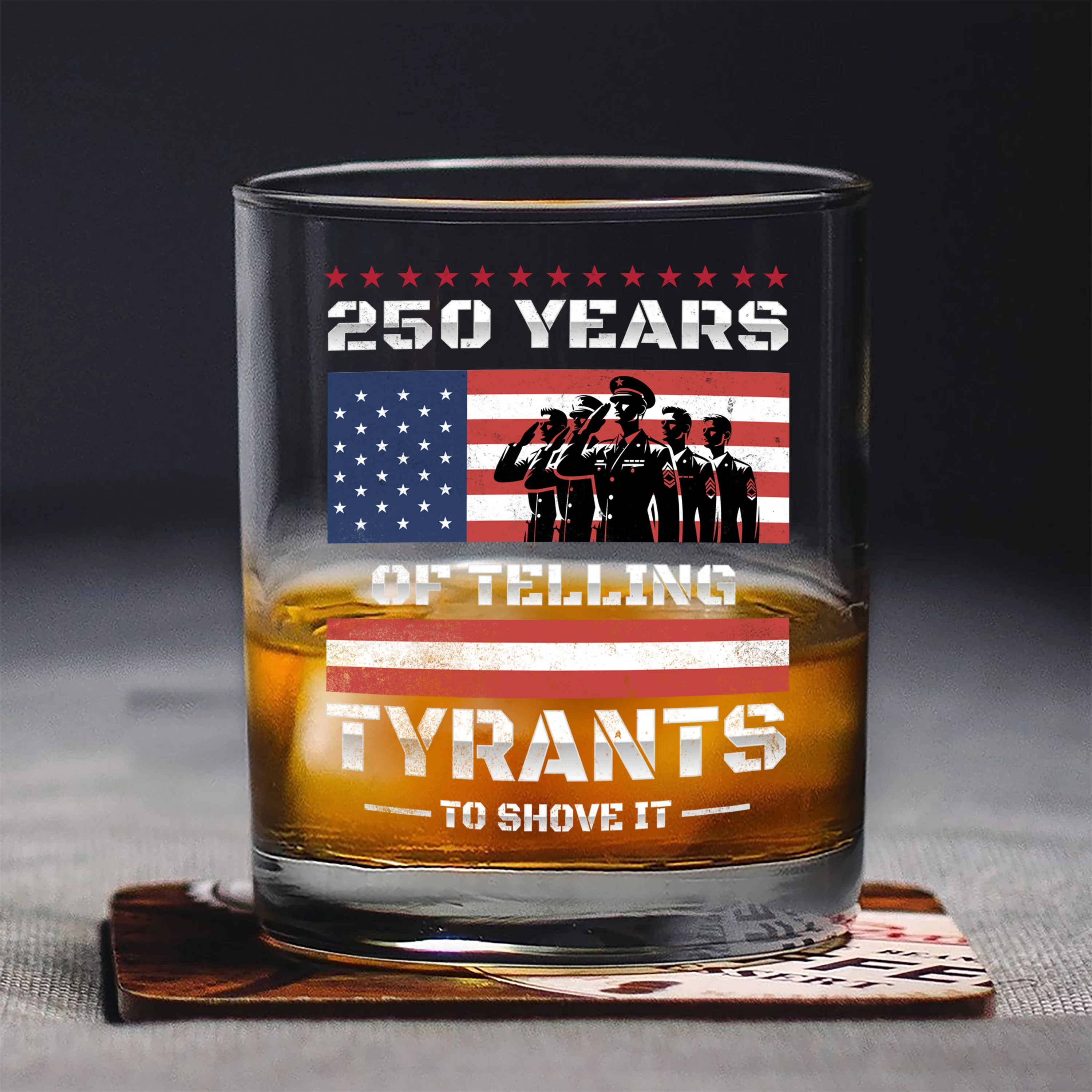 250 Years USA 250th Anniversary America Celebration Whiskey Glass CH07 896746 - Image 8