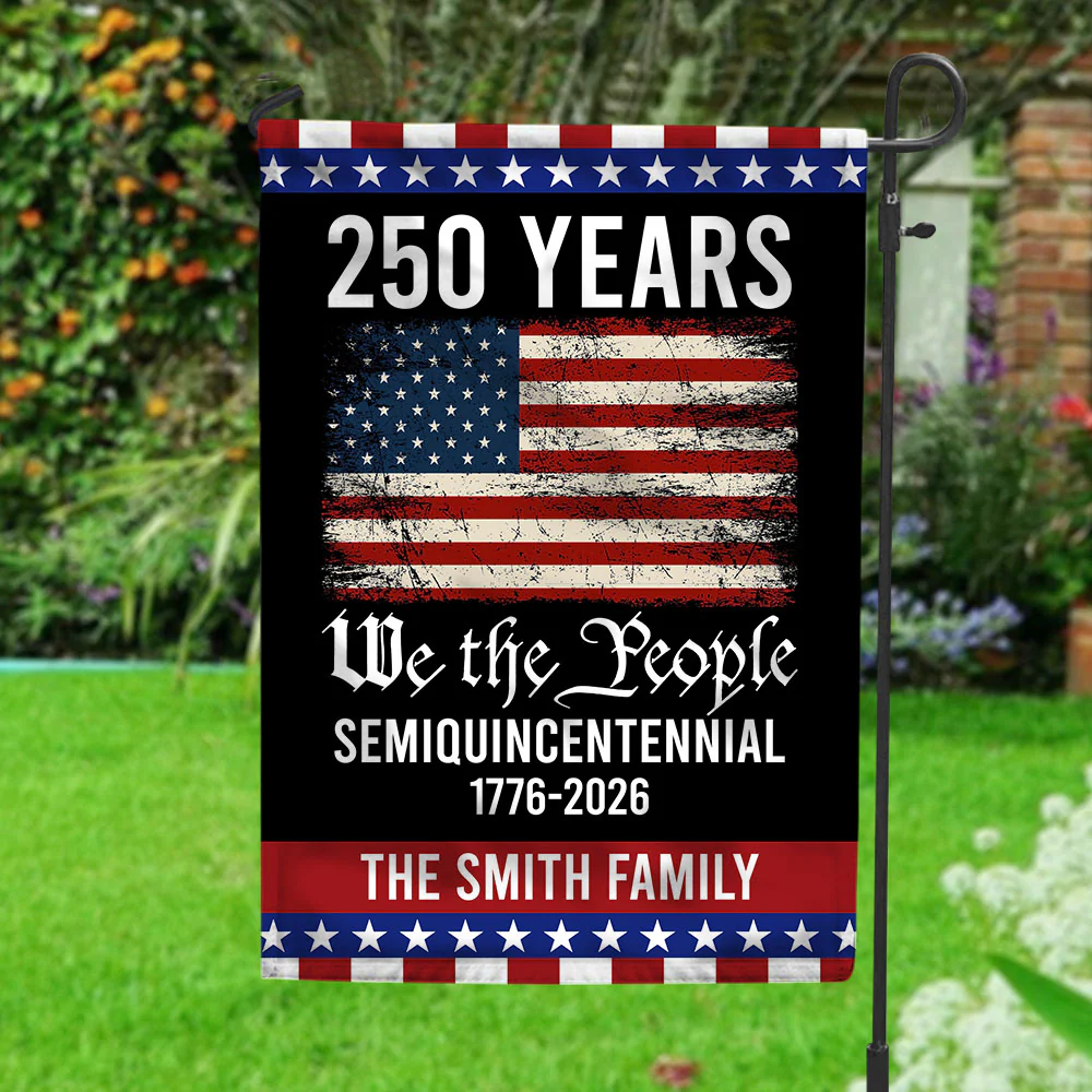 250th Anniversary USA Flag Patriotic 4th of July We The People 1776 Garden Flag CH07 910108 - Image 4