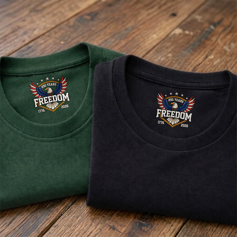 250 Years of Freedom 1776–2026 Anniversary Neck Print Shirt Patriotic Gift CH07 910920 - Image 5