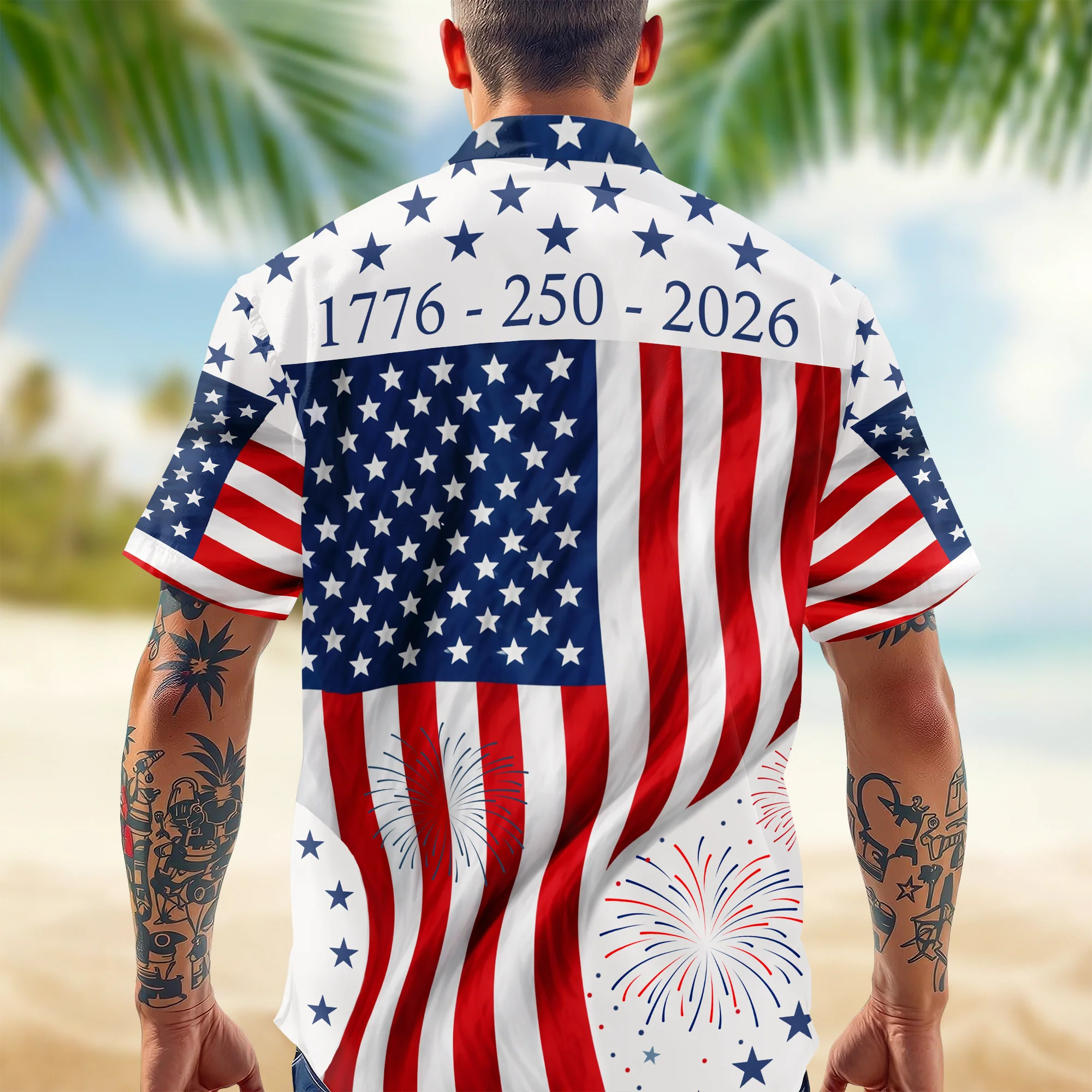 America 250th Anniversary 1776 - 2026 Patriotic Hawaiian Shirt CH07 911130 - Image 2