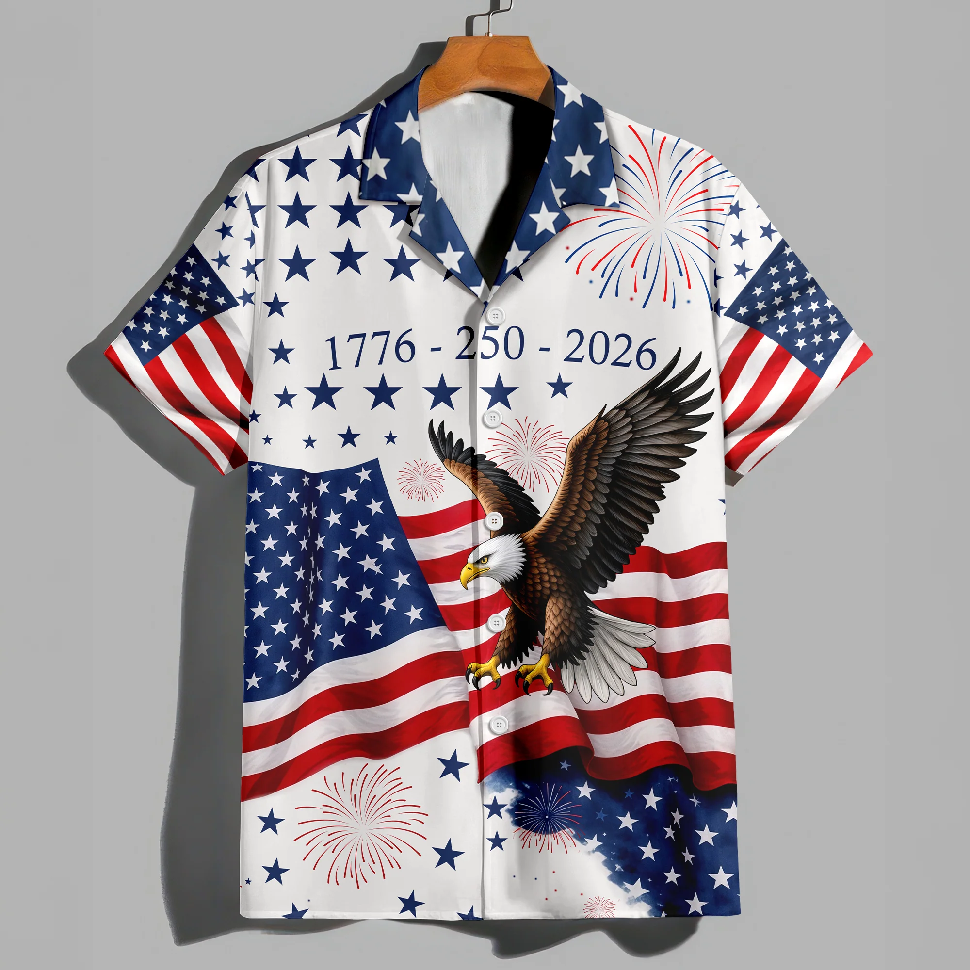 America 250th Anniversary 1776 - 2026 Patriotic Hawaiian Shirt CH07 911130 - Image 5