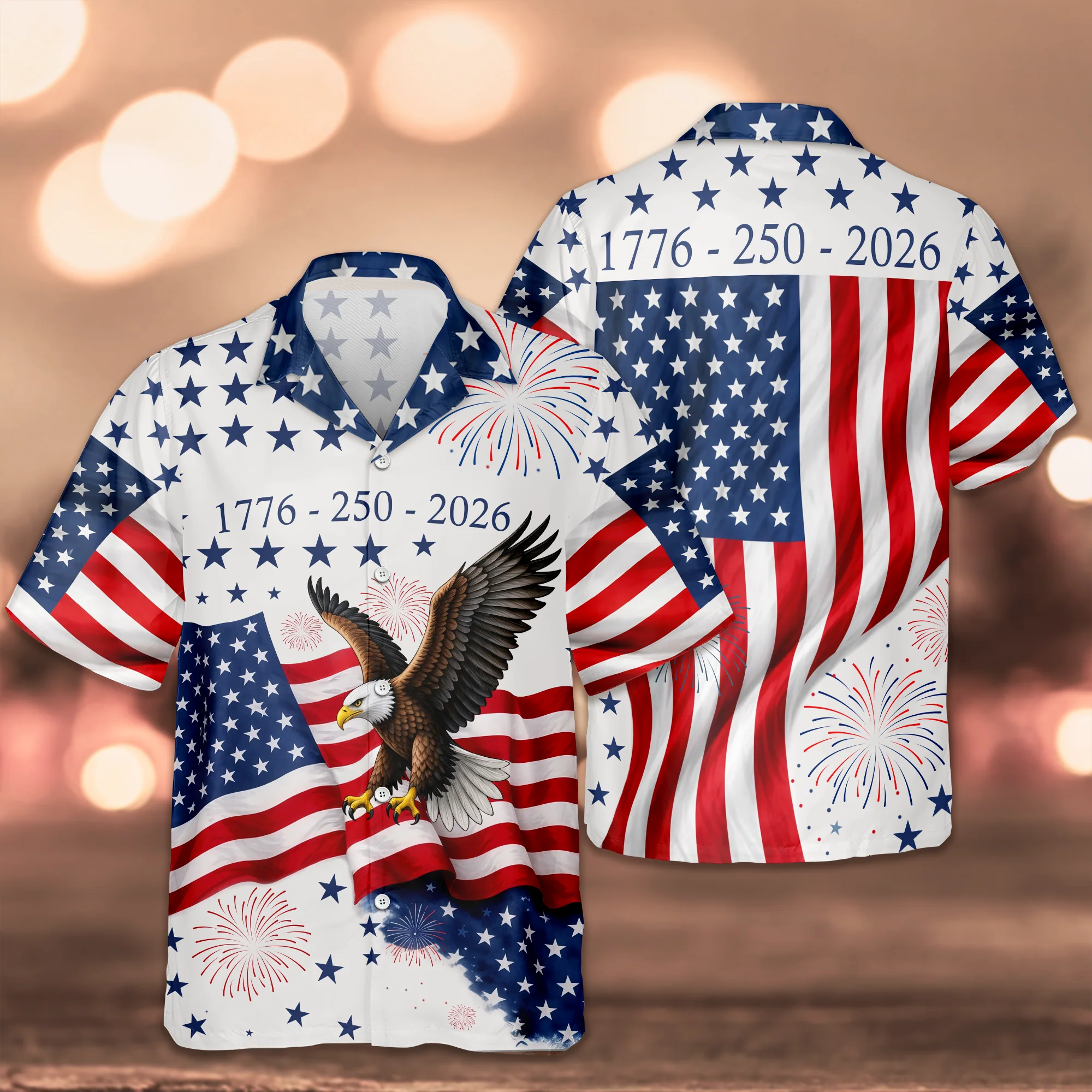 America 250th Anniversary 1776 - 2026 Patriotic Hawaiian Shirt CH07 911130 - Image 6