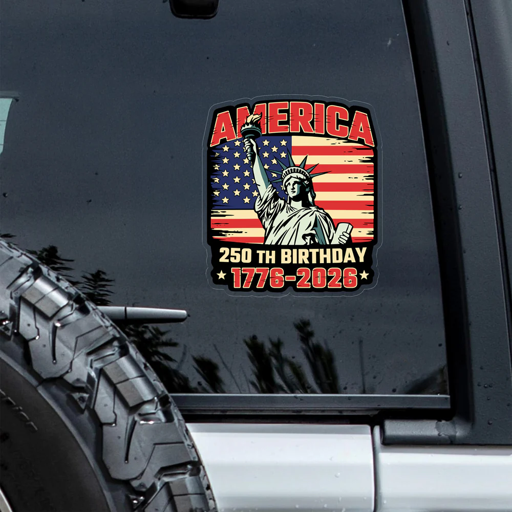 America 250th Birthday 1776 -2026 Car Window Decal Sticker CH07 910154 - Image 5