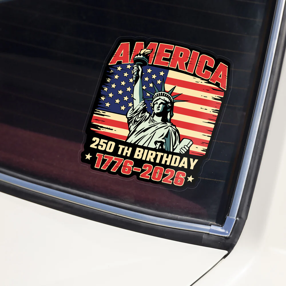 America 250th Birthday 1776 -2026 Car Window Decal Sticker CH07 910154 - Image 6