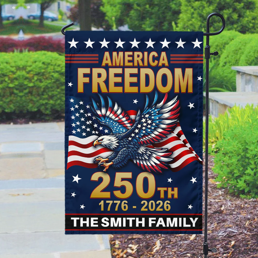 America 250th Independence Anniversary Personalized Garden Flag Patriotic Gift CH07 899576 - Image 5