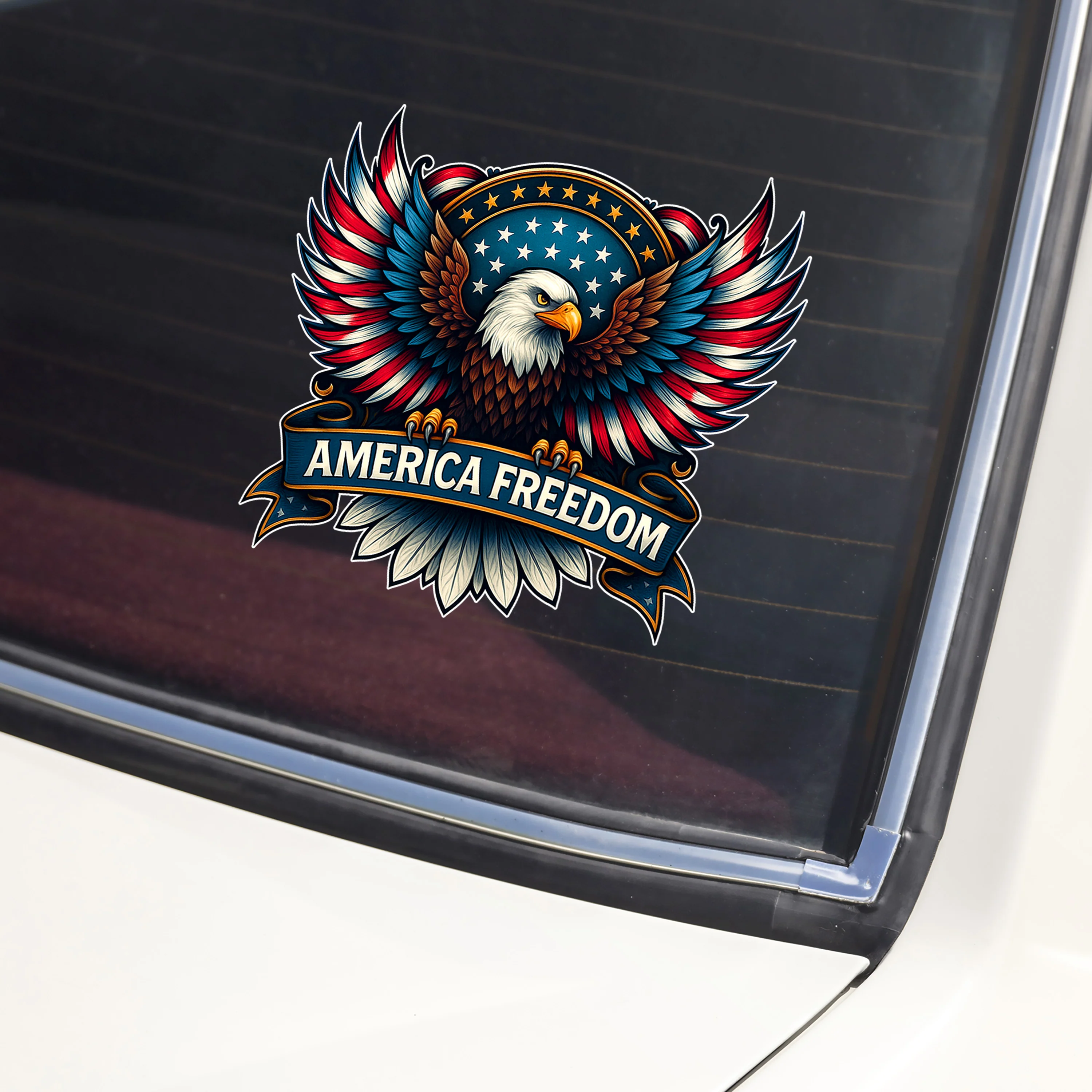 America Freedom Celebrate 250th Anniversary USA Flag Car Window Decal Sticker CH07 896866 - Image 3