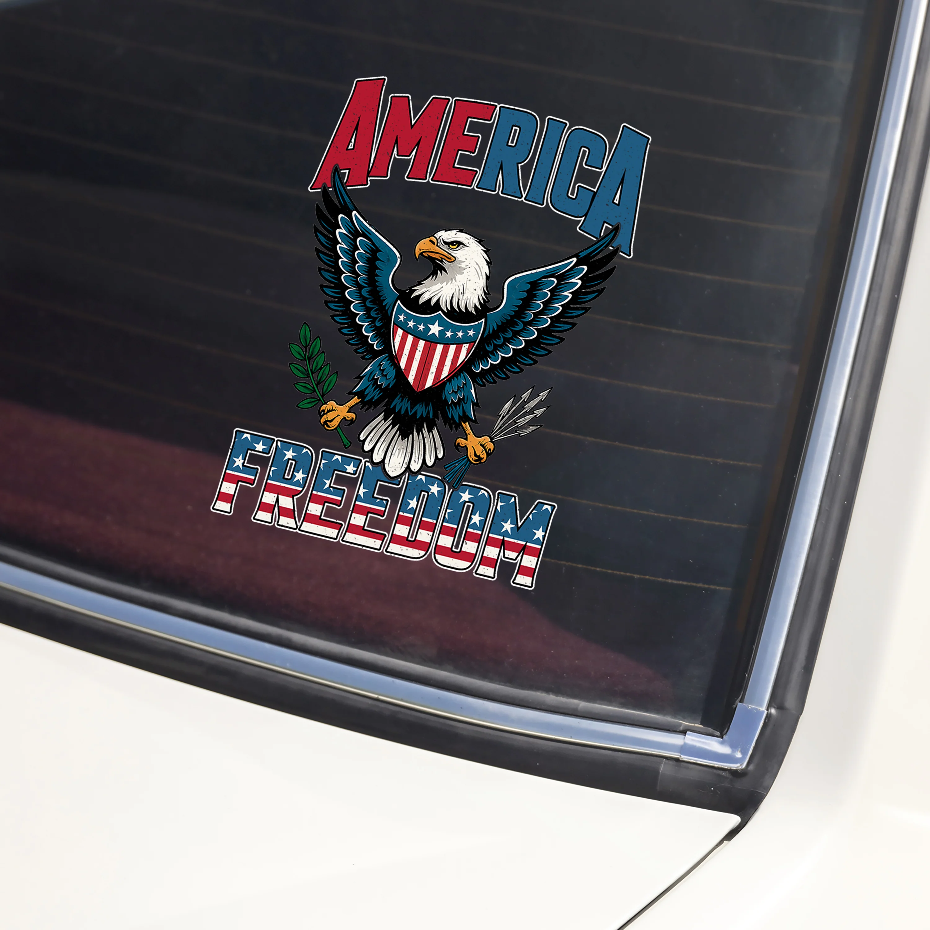 America Freedom USA Flag 250 Birthday Car Window Decal Sticker CH07 896512 - Image 2