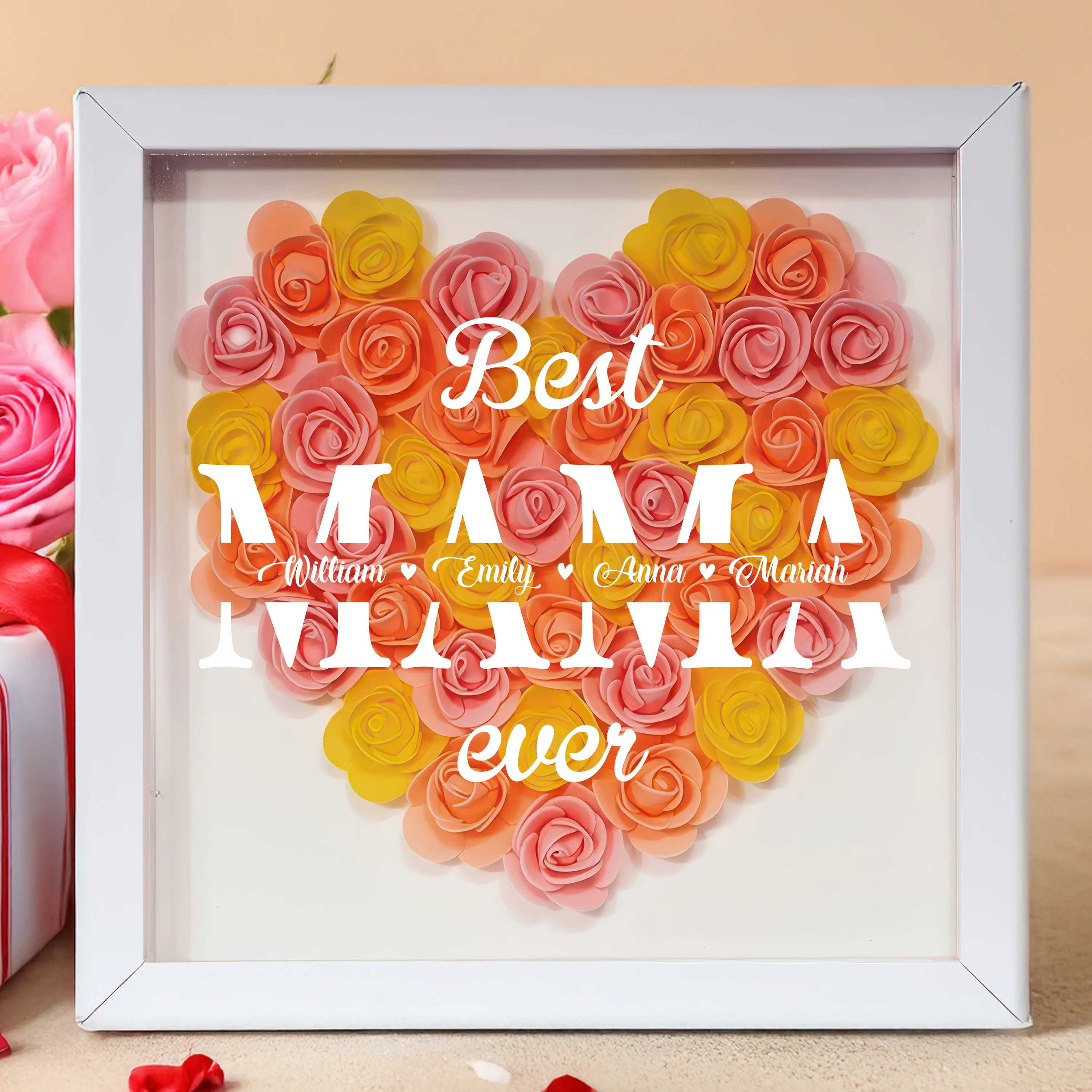 Best Mom Ever Personalized Flower Shadow Box Mother's Day Gift CH07 895464 - Image 10