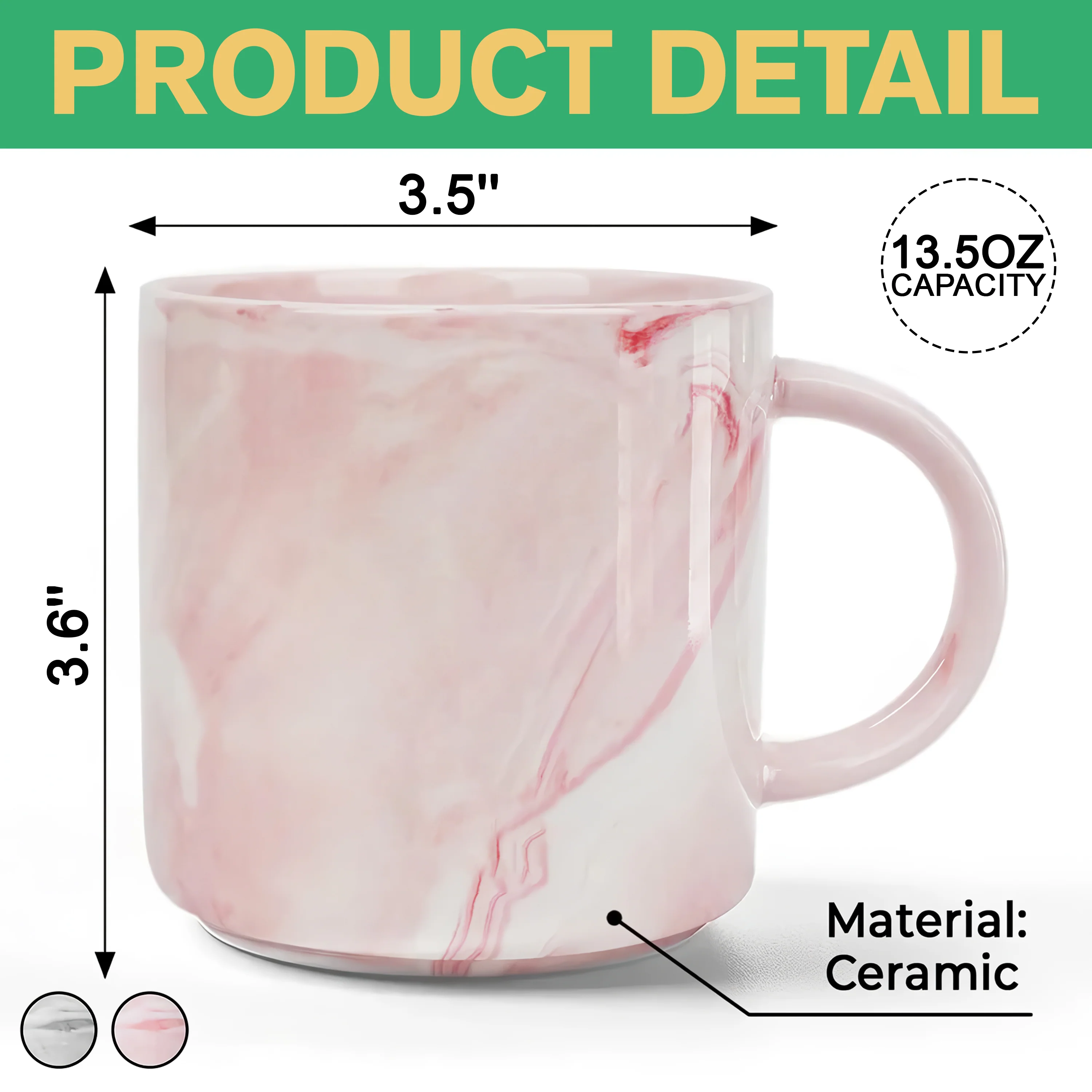 Cat Mom Dog Mom Floral Personalized Marble Mug CH07 895532 - Image 7