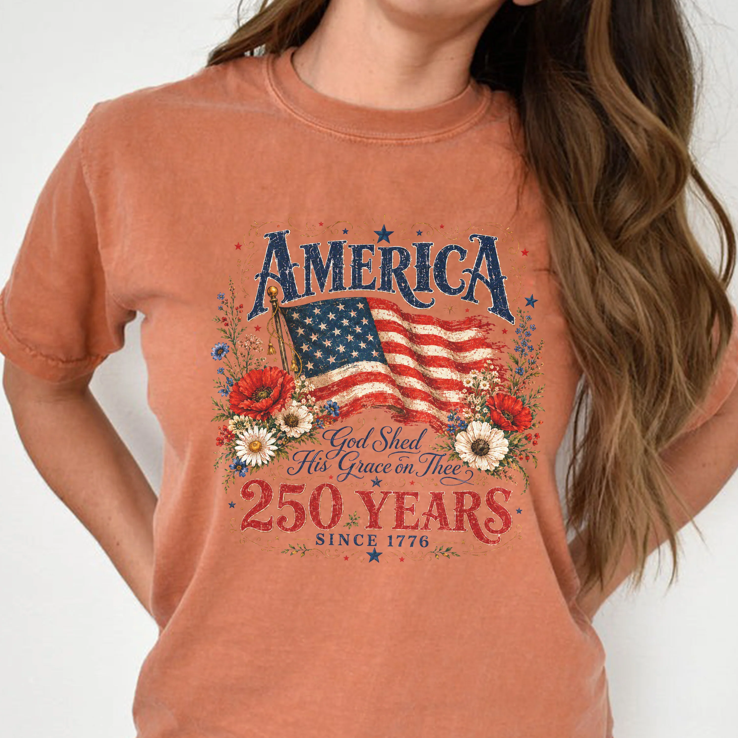 Celebrate 250th Anniversary USA Birthday Comfort Color Shirt CH07 911836 - Image 5