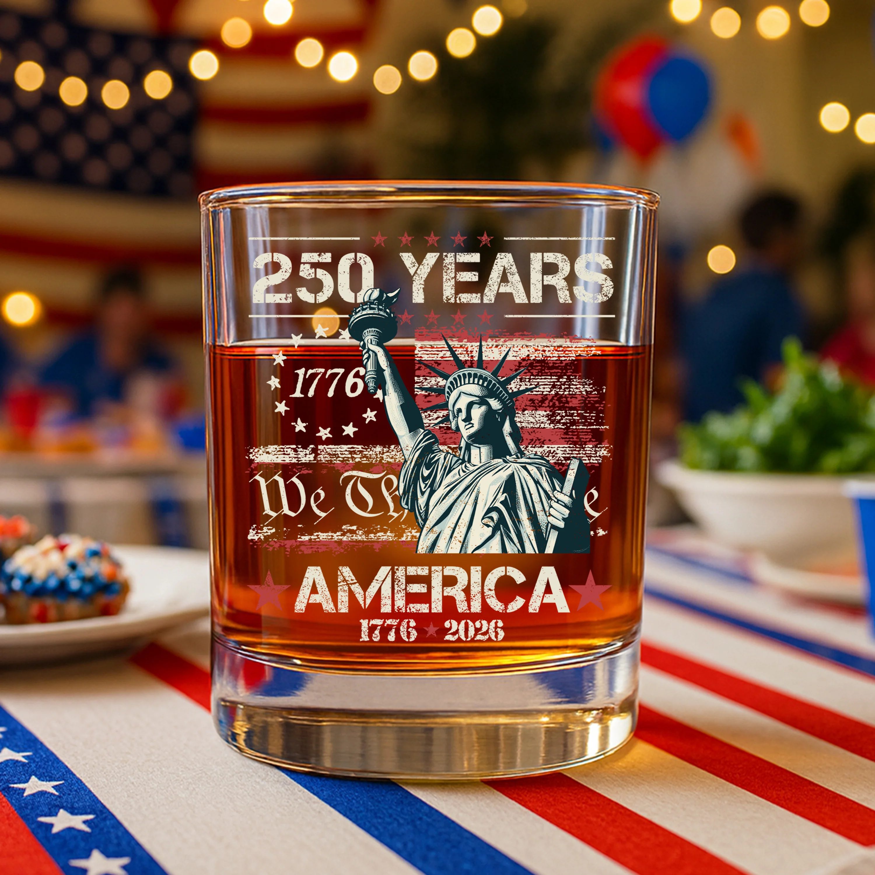 Celebrate Our America 250th Anniversary We The People Whiskey Glass CH07 896718 - Image 3
