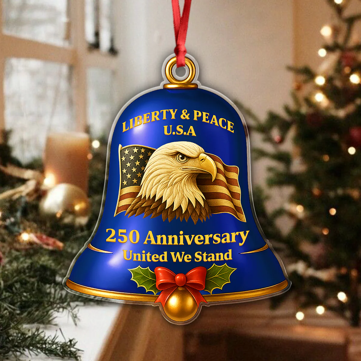 Celebrate United States 250th Anniversary Bell Ornament Decor Gift CH07 899612 - Image 5