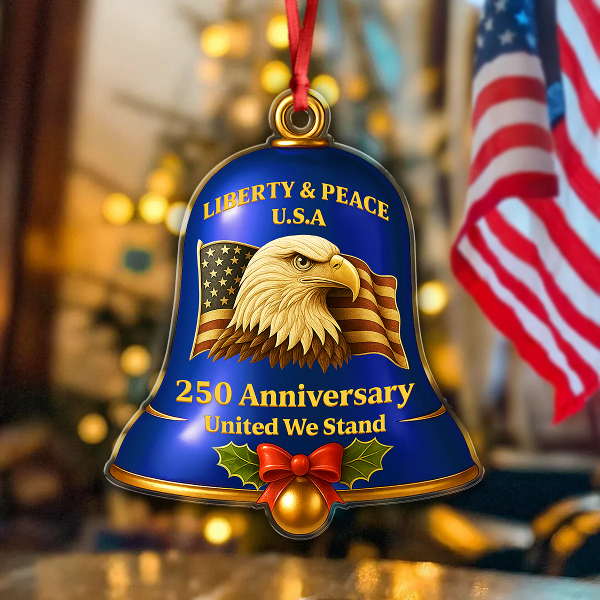 Celebrate United States 250th Anniversary Bell Ornament Decor Gift CH07 899612 - Image 6